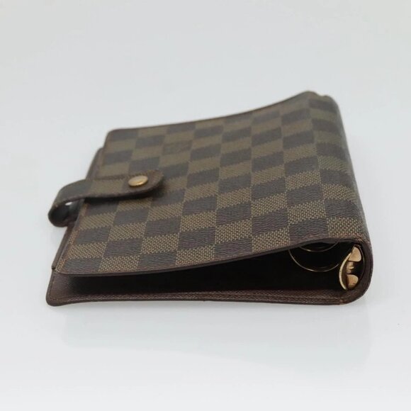 LOUIS VUITTON Damier Ebene Agenda MM Day Planner Cover R20240 LV Auth 130872 - Picture 8 of 16